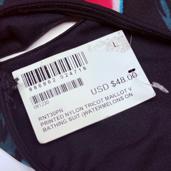 RARE American Apparel Watermelon Print Halter One-Piece Swimsuit – M/L– NWT - Picture 6 of 10